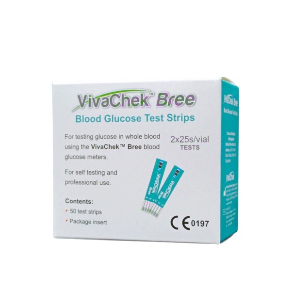 VivaChek Bree Blood Glucose Test Strips (50 Test strips)