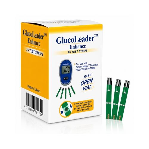 Glucoleader Enhance Blue Test Strips (25 Test Strips)