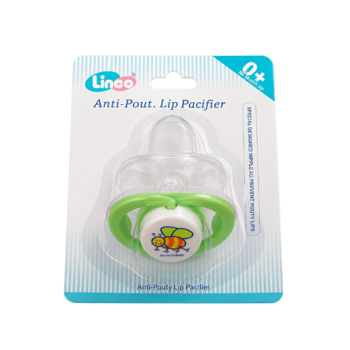Linco Anti=Pouty Lip Pacifier O+ Months (newborn) L-22310