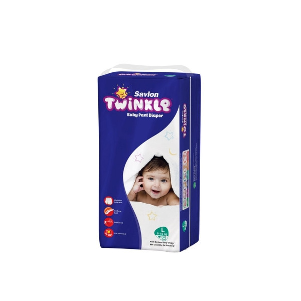 Savlon Twinkle Baby Pant Diaper 8-15 Kg Large 34 pcs