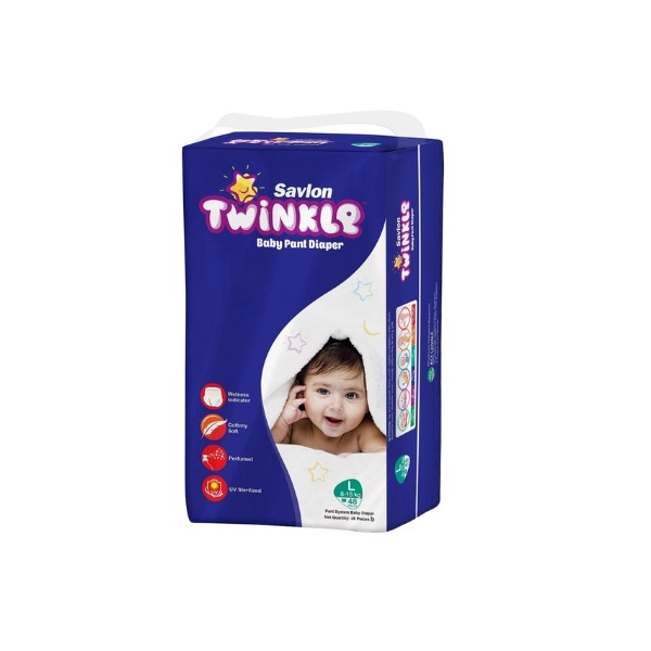 Savlon Twinkle Baby Pant Diaper 8-15 Kg Large 48 pcs