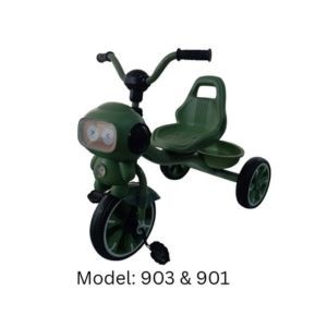 Kids Pedal Tricycle with Rear Basket