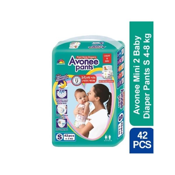 Avonee Baby Diaper Pants S 4-8 kg 42 pcs