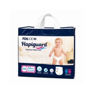Hapiguard Ultra Thin Q Shape Baby Pants 15–25kg – XXL Size, 34 Pcs