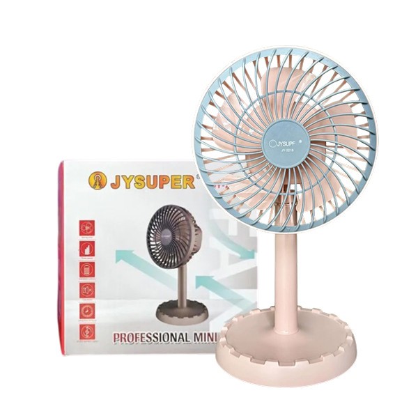 JYSUPER Rechargeable Multicolor Portable Mini Table Fan - JY-2218